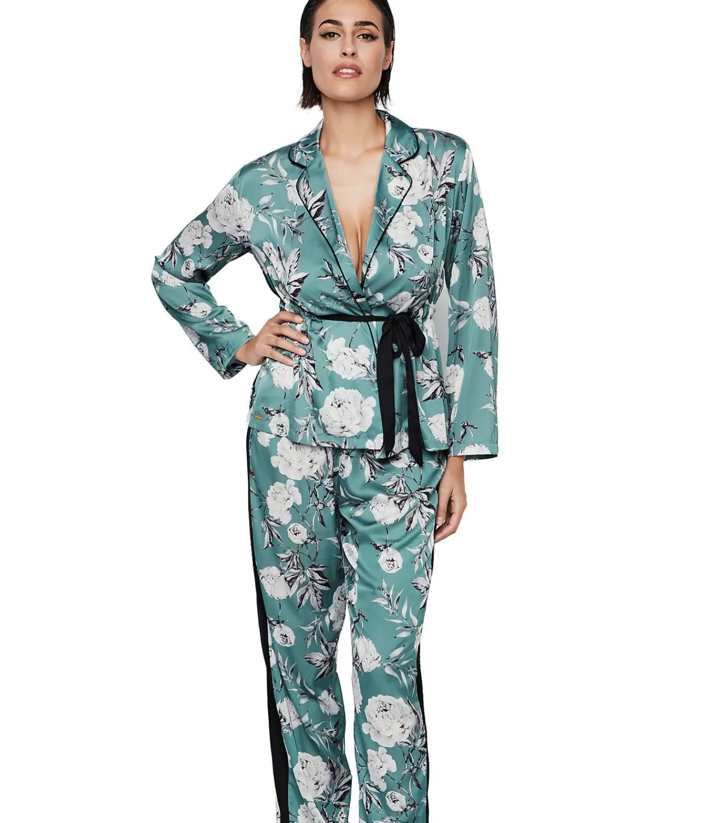 SELMARK Pyjama broek top lange mouwen MALITZIA green Hot