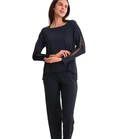 LISCA Pyjama broek top lange mouwen ADVENTURE black Best