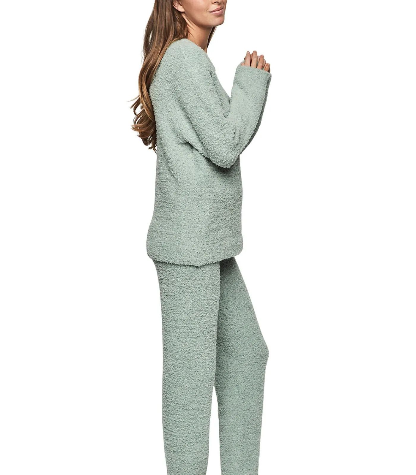 SELMARK Pyjama broek top lange mouwen P110 CANDY CLOUD green Clearance