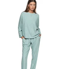 SELMARK Pyjama broek top lange mouwen P103 CUDDLY green Online