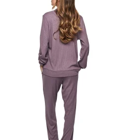 SELMARK Pyjama broek top lange mouwen P106 CLOUD NINE purple Online