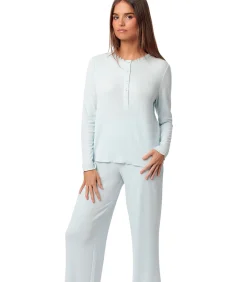 ADMAS Pyjama broek top lange mouwen Romantic blue Online
