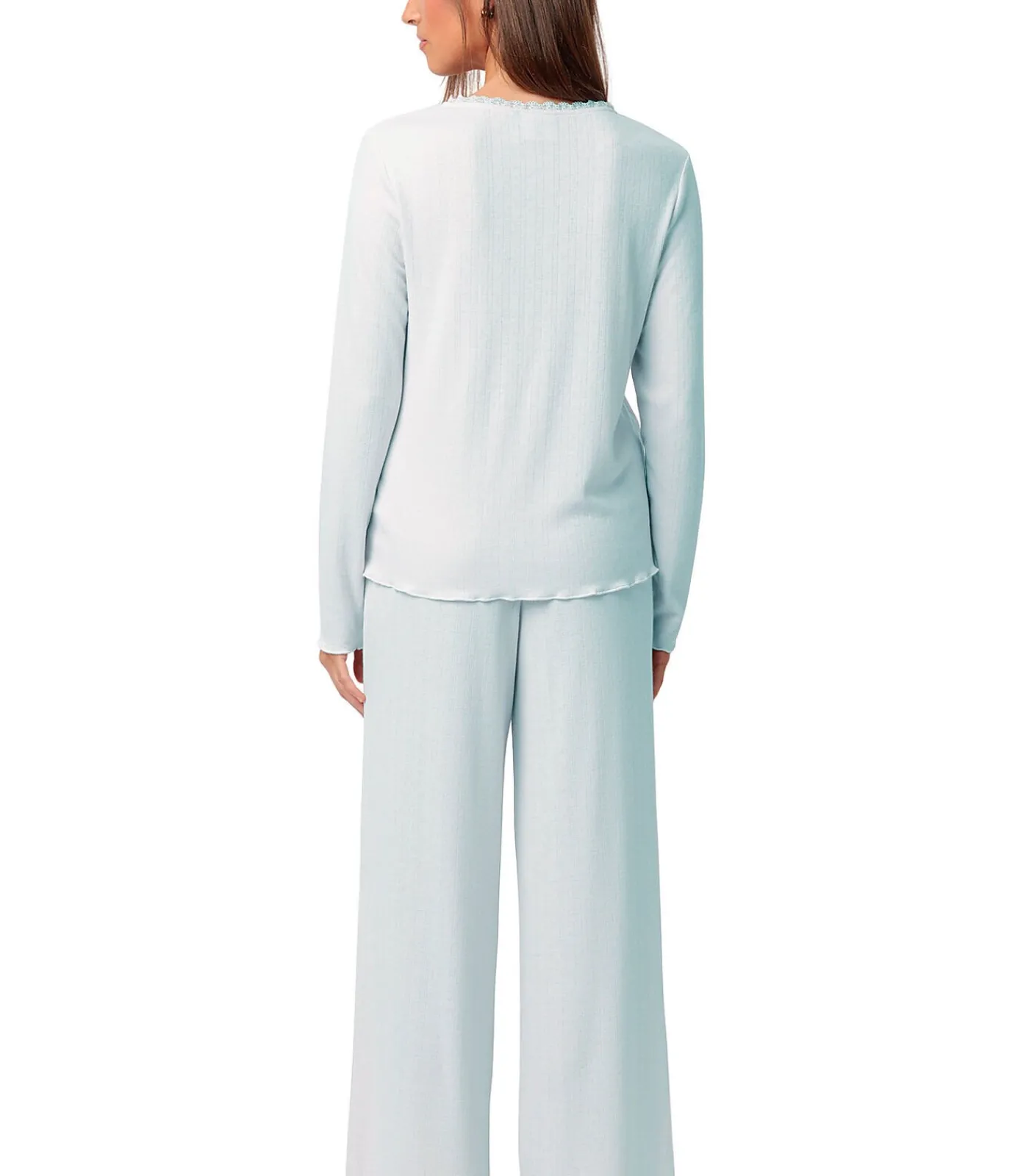 ADMAS Pyjama broek top lange mouwen Romantic blue Online