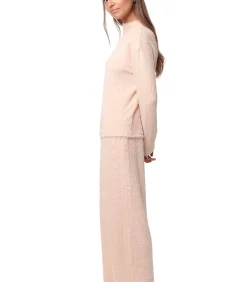 ADMAS Pyjama broek top lange mouwen Furry orange Hot