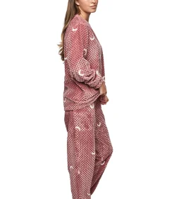 SELMARK Pyjama broek top lange mouwen P112 ETOILE DE SOIR pink Outlet