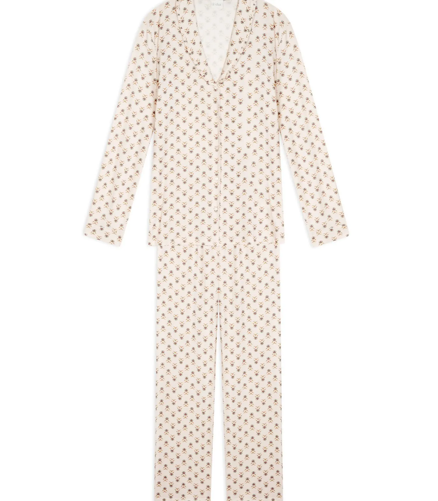 LE CHAT Pyjama met knopen van modal katoen TEA TIME 106 multicolor Clearance