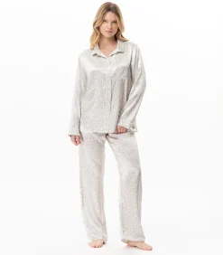 LE CHAT Pyjama met knopen van viscose LINETTE 106 multicolor Clearance