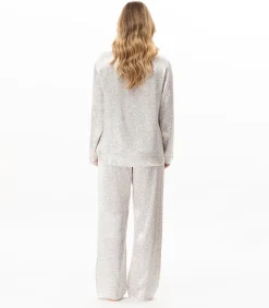LE CHAT Pyjama met knopen van viscose LINETTE 106 multicolor Clearance