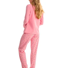 LISCA Pyjama rechte broek top M lang FOXY pink