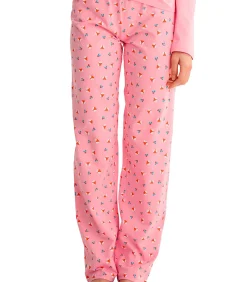 LISCA Pyjama rechte broek top M lang FOXY pink