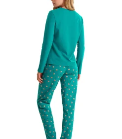 LISCA Pyjama rechte broek top M lang FOXY green
