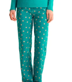 LISCA Pyjama rechte broek top M lang FOXY green
