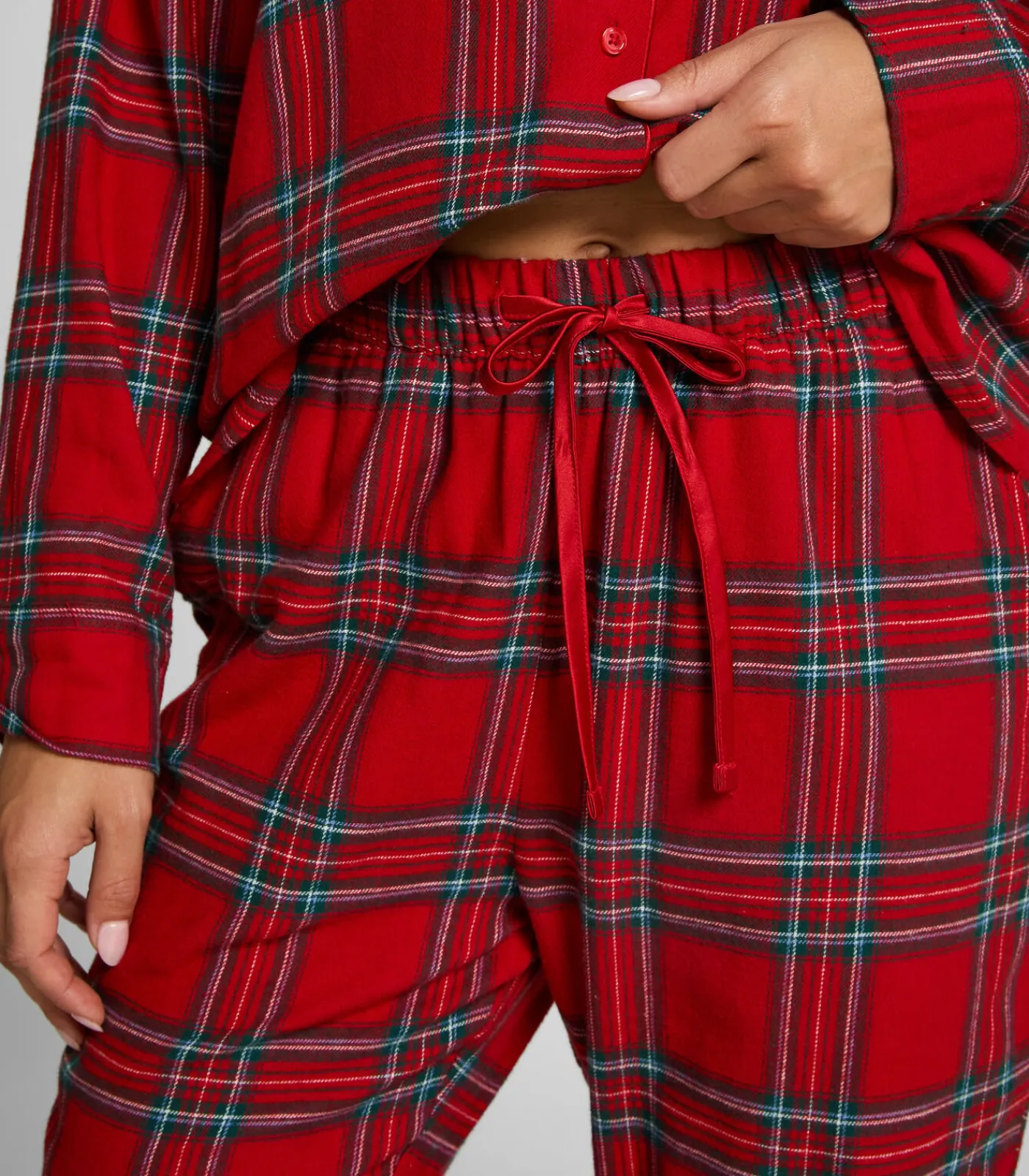Hunkemöller Pyjamabroek Flannel red Outlet