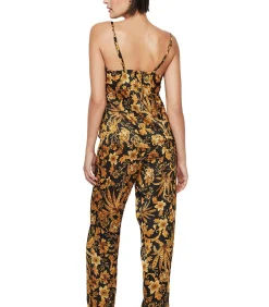 SELMARK Pyjamabroek hemdje tanktop P117 ACANTHUS black Outlet