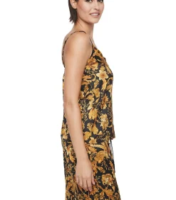 SELMARK Pyjamabroek hemdje tanktop P117 ACANTHUS black Outlet