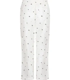 Hunkemöller Pyjamabroek met maretakprint white Outlet
