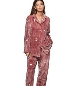 SELMARK Pyjamabroek shirt lange mouwen P112 ETOILE DE SOIR pink Clearance