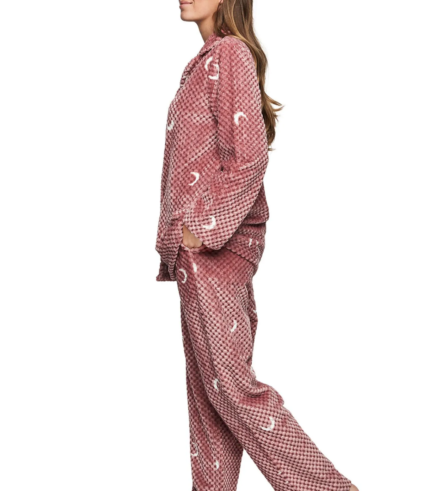 SELMARK Pyjamabroek shirt lange mouwen P112 ETOILE DE SOIR pink Clearance
