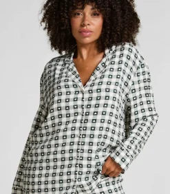 Hunkemöller Pyjamaset van keperstof green Online