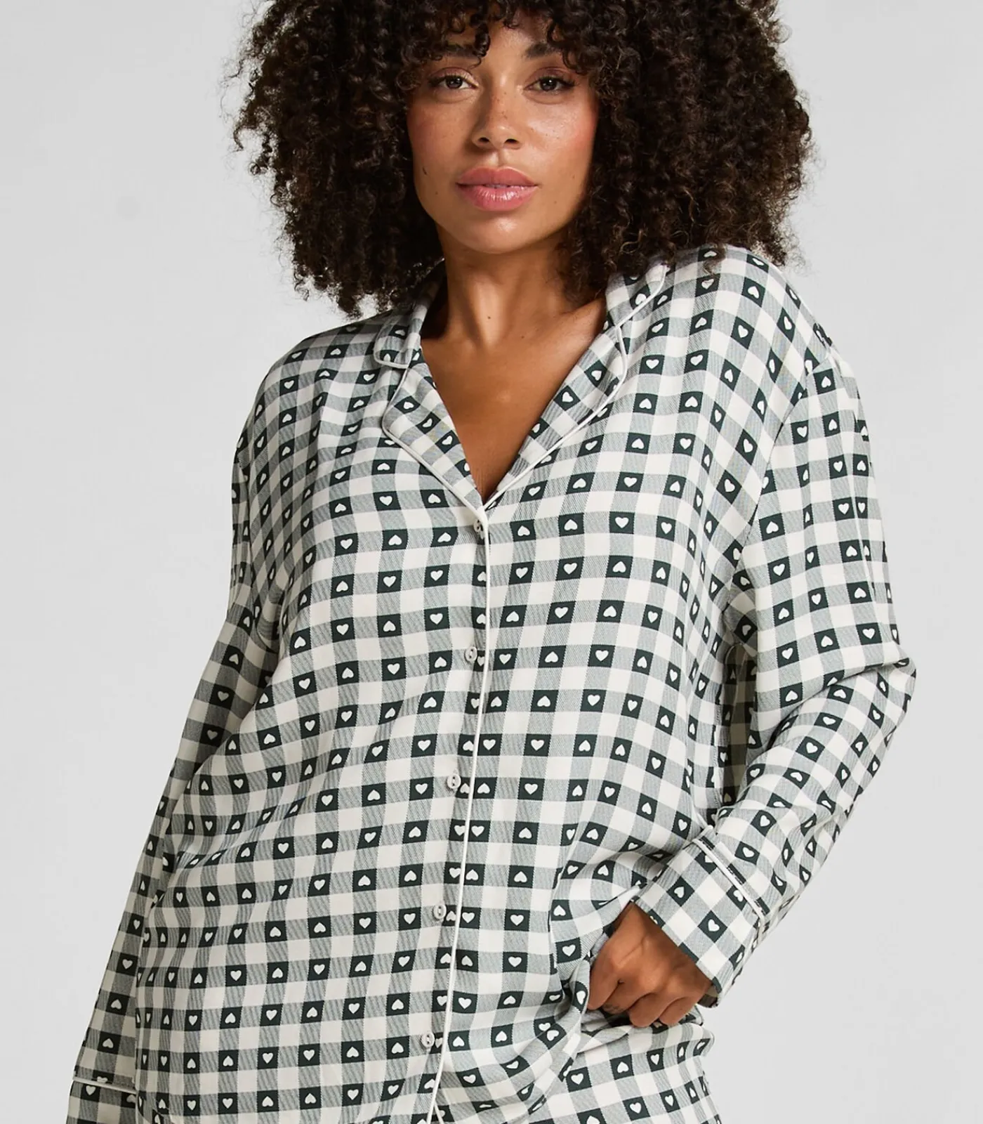 Hunkemöller Pyjamaset van keperstof green Online