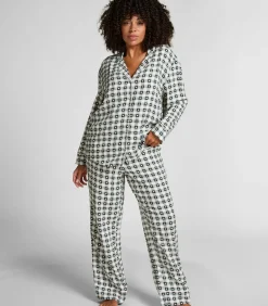 Hunkemöller Pyjamaset van keperstof green Online