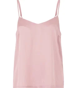 Les Lunes Pyjamashirt “BLOOM Sleep Camisole shiny” salmonPink New