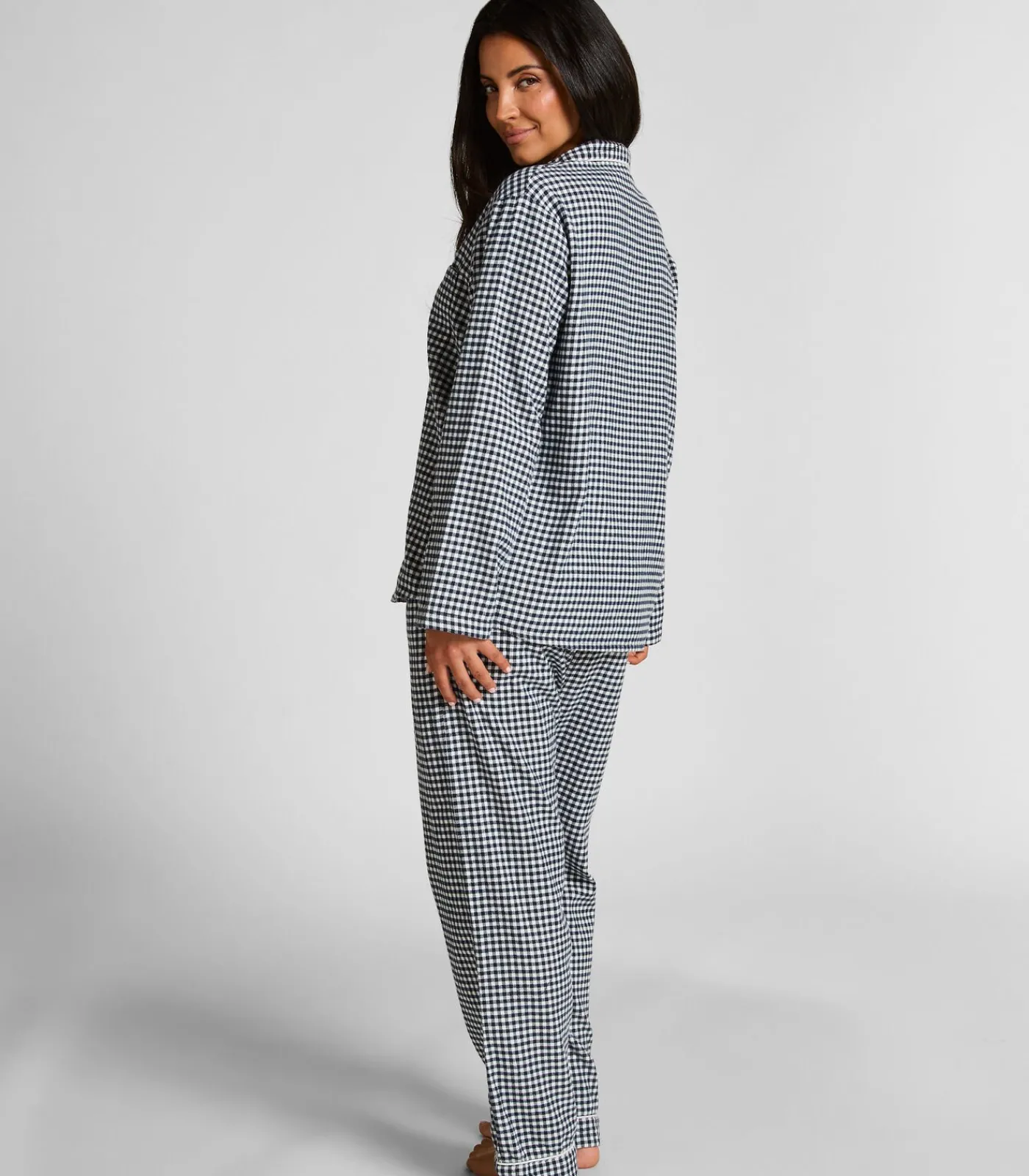 Hunkemöller Pyjamatop Flanel Essentials blue New
