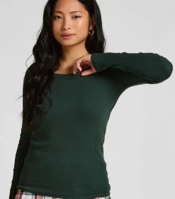 Hunkemöller Pyjamatop Katoen green Best