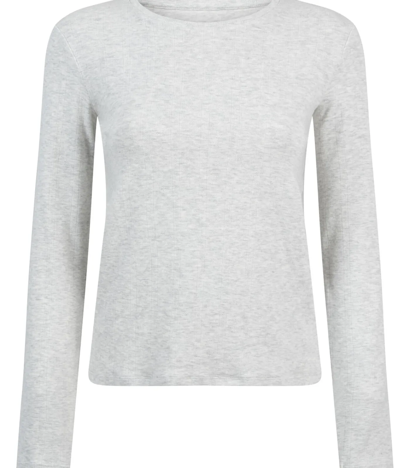 Hunkemöller Pyjamatop Pointelle gray Outlet