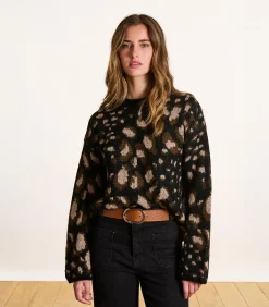 La Fée Maraboutée Python-leren broeksriem camel New