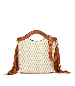 Misako Raffia tas Vrouw Freca beige Best