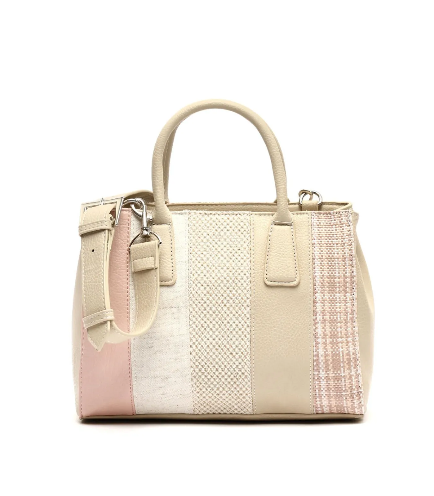 Misako Raffia tas Vrouw Lareni Roze pink New