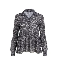 J&JOY Rechte coupé blouse black Discount