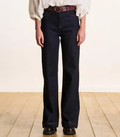 La Fée Maraboutée Rechte jeans van biologisch katoen darkBlue