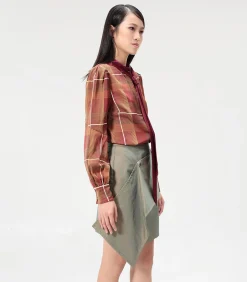 Smart & Joy Rechte rok met afneembaar voorpand oliveGreen Sale