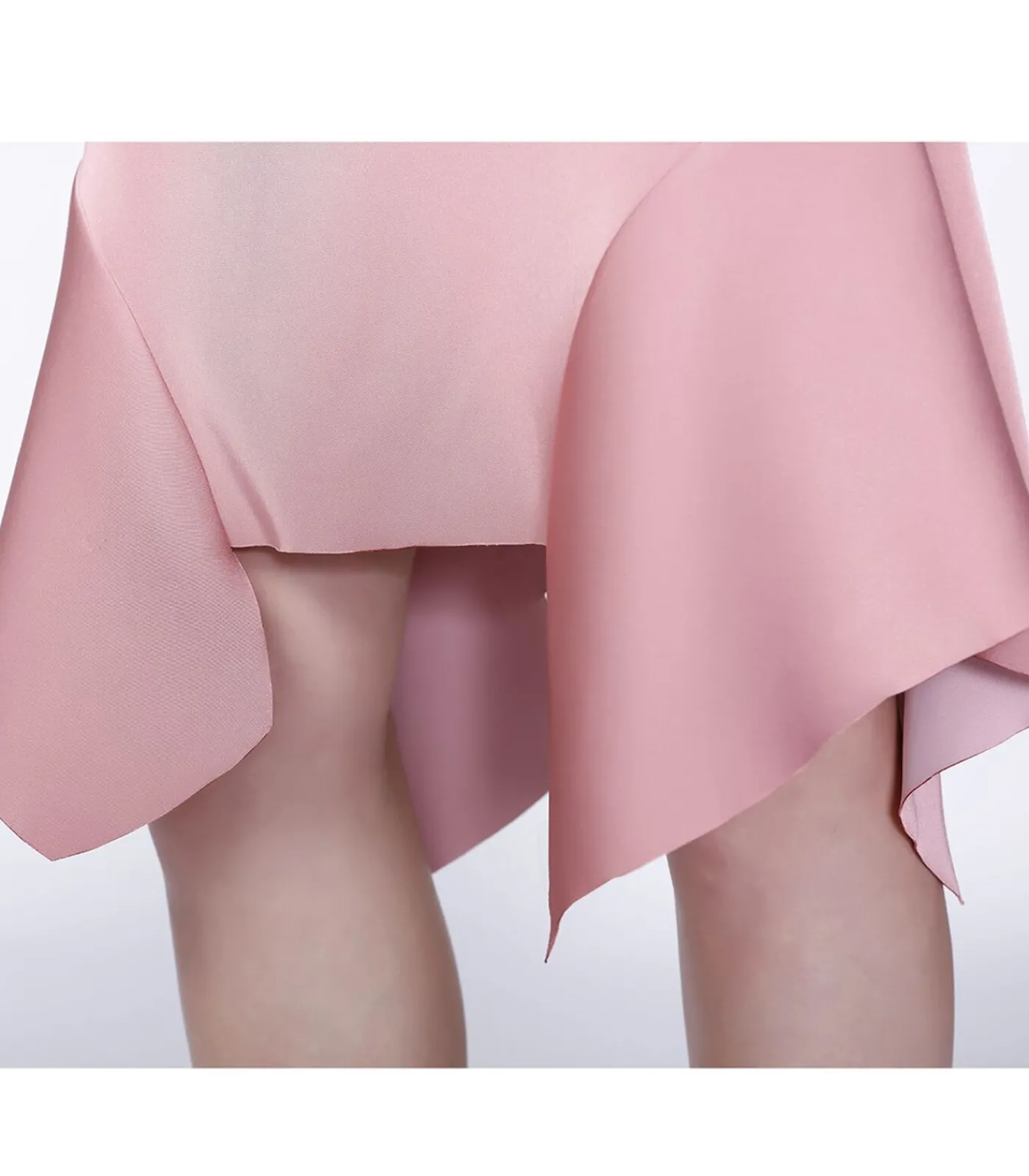 Smart & Joy Rechte rok met uitlopende zijkanten pink Clearance