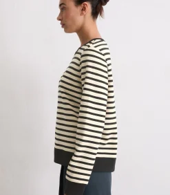 Marc O'Polo Regular gestreept sweatshirt beige New