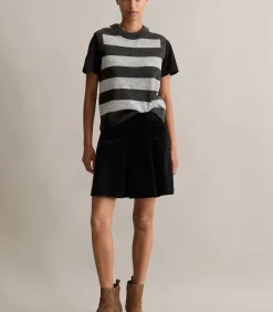 Marc O’Polo DENIM Regular gestreepte trui antraciteGrey Clearance