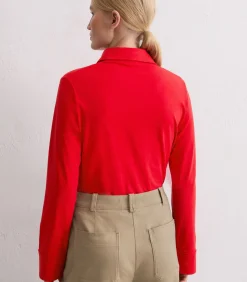 Marc O'Polo Regular jersey blouse red New
