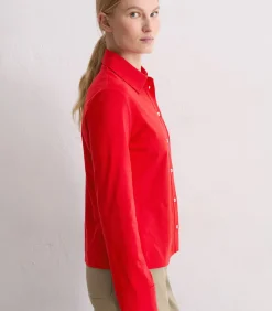 Marc O'Polo Regular jersey blouse red New