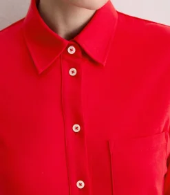 Marc O'Polo Regular jersey blouse red New