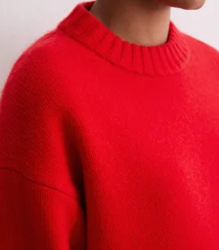 Marc O'Polo Regular kasjmier trui red Best