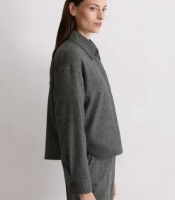 Marc O'Polo Regular krijtstreepjasje darkGrey