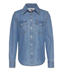 Tommy Jeans Regular Western Shir lightBlue New