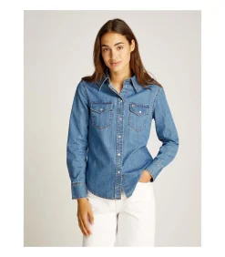 Tommy Jeans Regular Western Shir lightBlue New