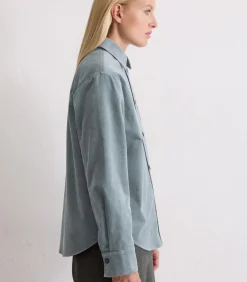 Marc O'Polo Relaxed overhemd van fluweel blueJeans New