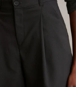 Marc O’Polo DENIM Relaxte bermuda met krijtstreepjes black Sale