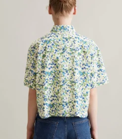Marc O’Polo DENIM Relaxte blouse met korte mouwen en print blueJeans Sale