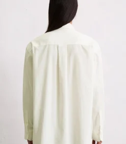 Marc O'Polo Relaxte blouse van fijn ribfluweel white Sale