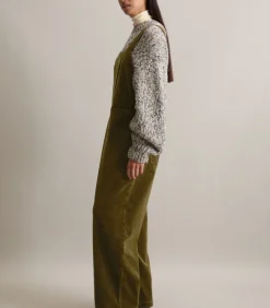 Marc O’Polo DENIM Relaxte corduroy overall darkBrown Outlet